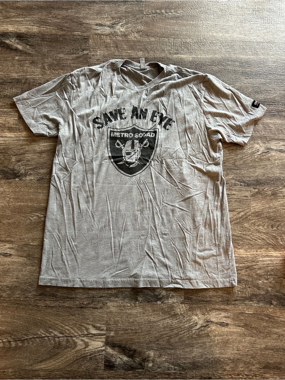 'Save An Eye' Graphic Tee - Light Gray